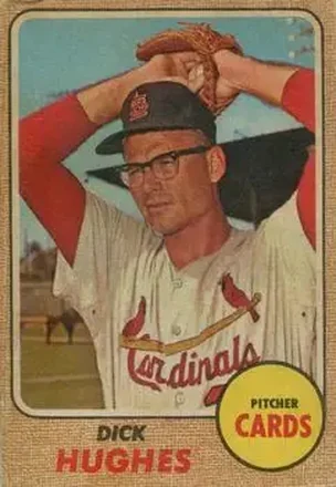 1968 Topps Venezuelan #253 - Dick Hughes - St. Louis Cardinals