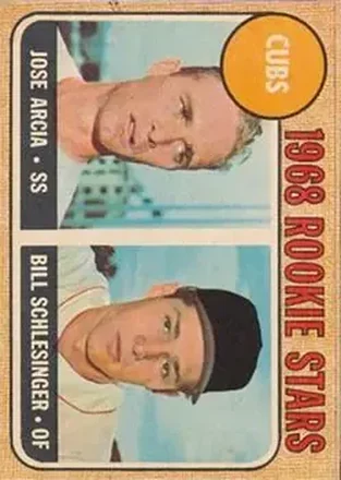 1968 Topps Venezuelan #258 - Cubs 1968 Rookie Stars (Jose Arcia - Bill Schlesinger) RS, RC - Chicago Cubs - Chicago Cubs