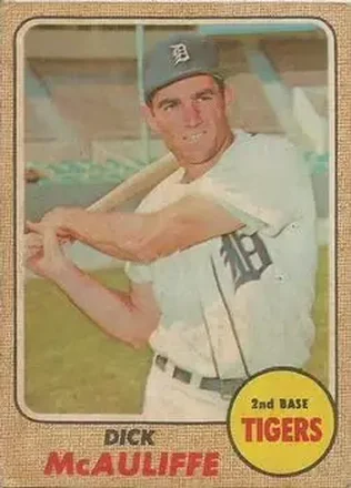 1968 Topps Venezuelan #285 - Dick McAuliffe - Detroit Tigers