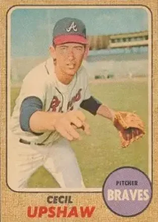 1968 Topps Venezuelan #286 - Cecil Upshaw - Atlanta Braves