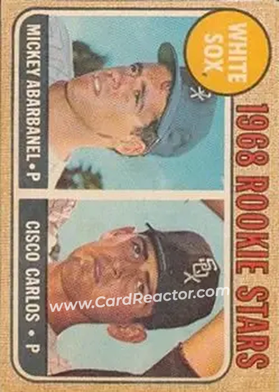 1968 Topps Venezuelan #287 - White Sox 1968 Rookie Stars (Mickey Abarbanel - Cisco Carlos) RS, RC - Chicago White Sox - Chicago White Sox - Front
