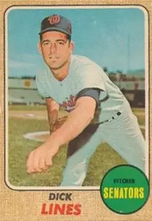 1968 Topps Venezuelan #291 - Dick Lines - Washington Senators 1968 Topps Venezuelan #291 - Dick Lines - Washington Senators