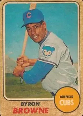 1968 Topps Venezuelan #296 - Byron Browne - Chicago Cubs