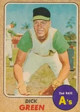 1968 Topps Venezuelan #303 - Dick Green - Oakland Athletics