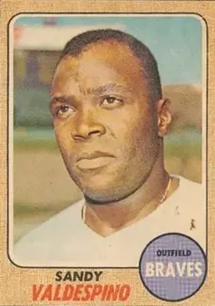 1968 Topps Venezuelan #304 - Sandy Valdespino - Atlanta Braves