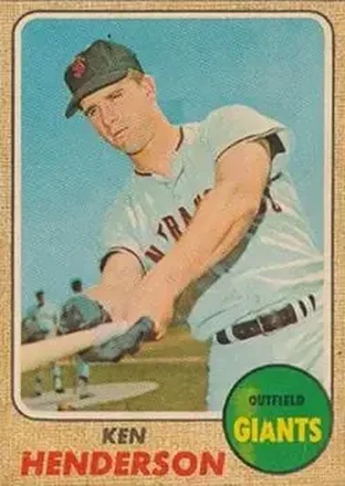 1968 Topps Venezuelan #309 - Ken Henderson - San Francisco Giants