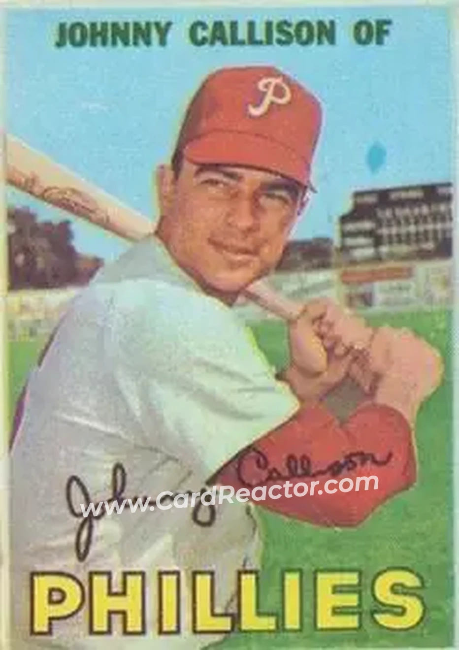 1967 Topps Venezuelan #299 - Johnny Callison - Philadelphia Phillies - Front