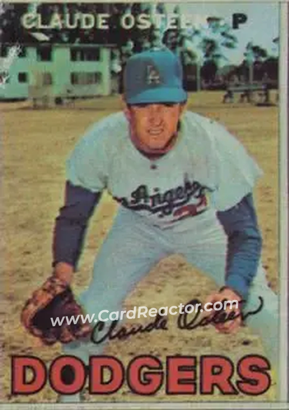 1967 Topps Venezuelan #302 - Claude Osteen - Los Angeles Dodgers - Front