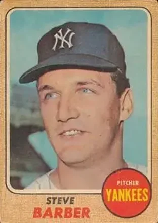 1968 Topps Venezuelan #316 - Steve Barber - New York Yankees