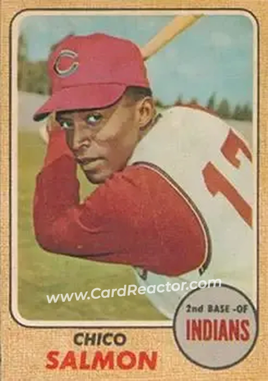 1968 Topps Venezuelan #318 - Chico Salmon - Cleveland Indians - Front