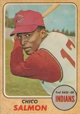 1968 Topps Venezuelan #318 - Chico Salmon - Cleveland Indians