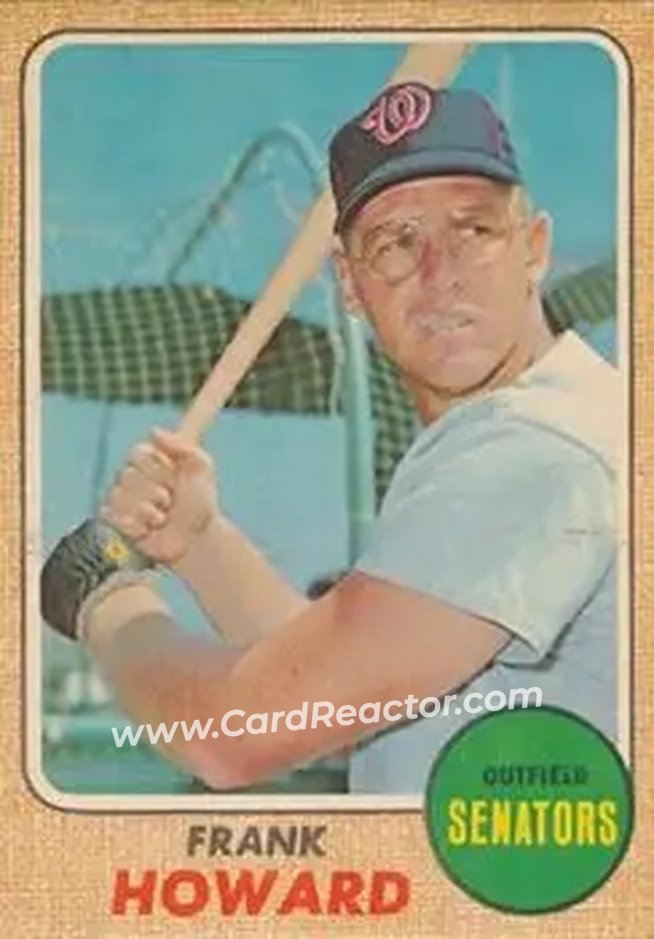 1968 Topps Venezuelan #320 - Frank Howard - Washington Senators - Front 1968 Topps Venezuelan #320 - Frank Howard - Washington Senators - Front