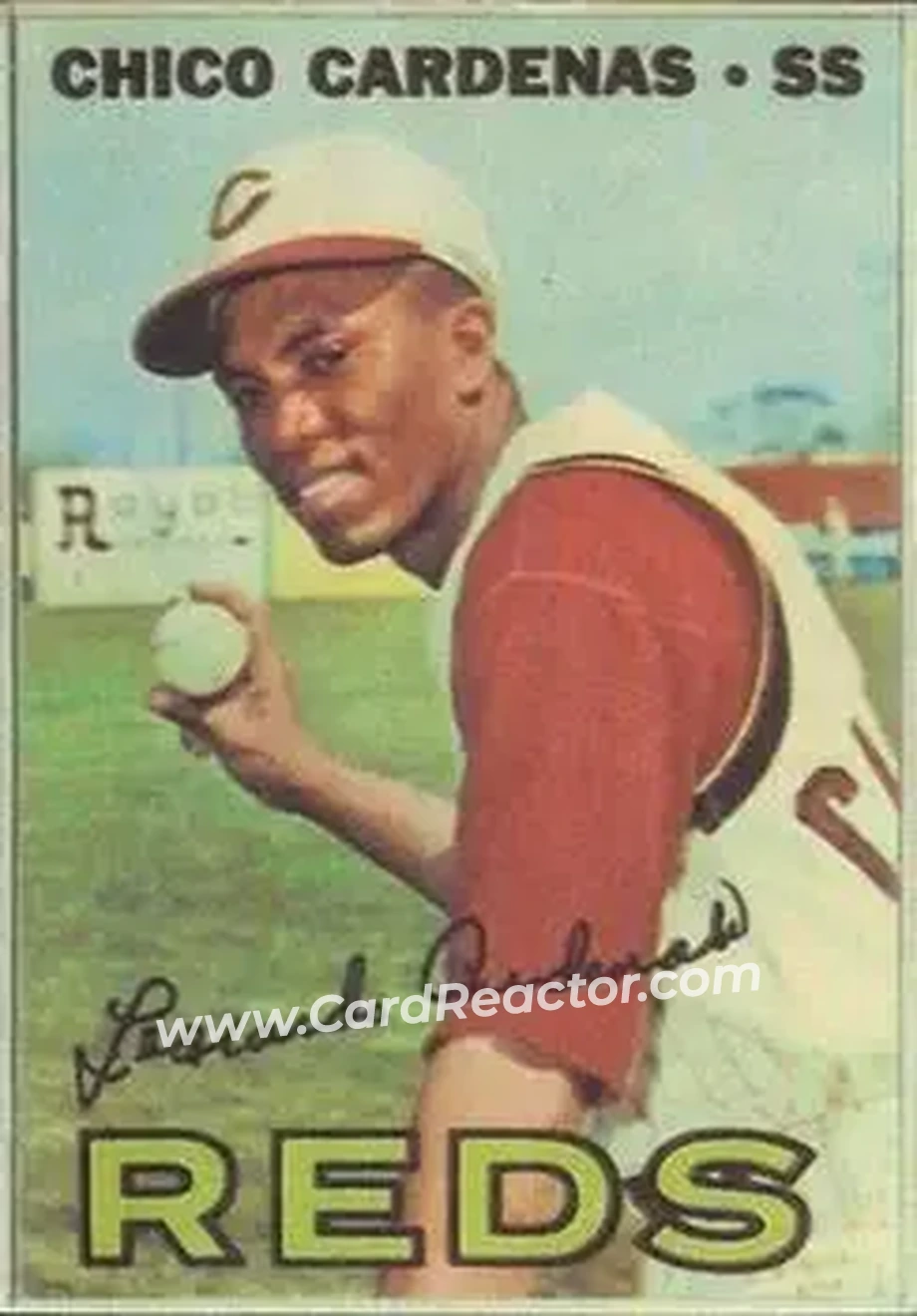 1967 Topps Venezuelan #310 - Chico Cardenas - Cincinnati Reds - Front 1967 Topps Venezuelan #310 - Chico Cardenas - Cincinnati Reds - Front