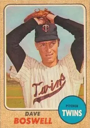 1968 Topps Venezuelan #322 - Dave Boswell - Minnesota Twins