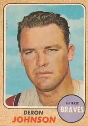 1968 Topps Venezuelan #323 - Deron Johnson - Atlanta Braves