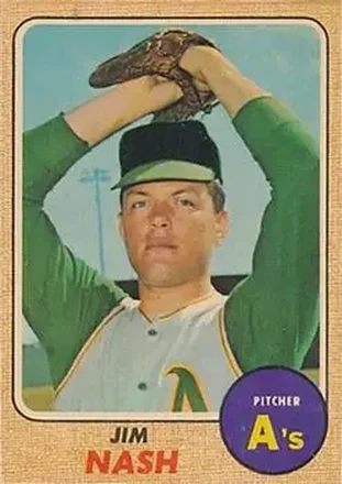 1968 Topps Venezuelan #324 - Jim Nash - Oakland Athletics