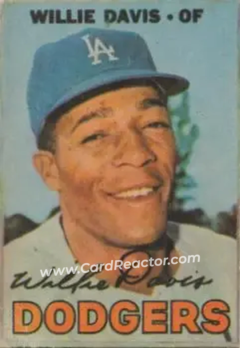 1967 Topps Venezuelan #319 - Willie Davis - Los Angeles Dodgers - Front 1967 Topps Venezuelan #319 - Willie Davis - Los Angeles Dodgers - Front