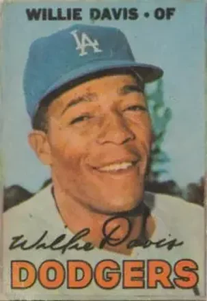 1967 Topps Venezuelan #319 - Willie Davis - Los Angeles Dodgers