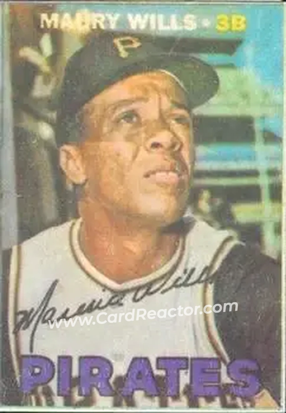 1967 Topps Venezuelan #321 - Maury Wills - Pittsburgh Pirates - Front