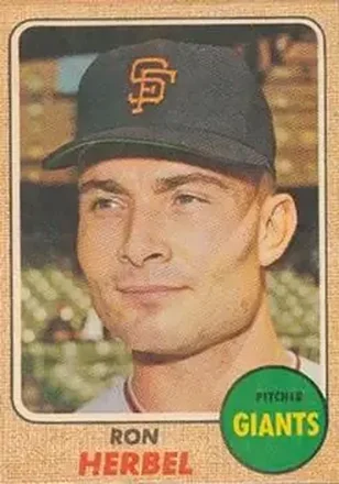 1968 Topps Venezuelan #333 - Ron Herbel - San Francisco Giants