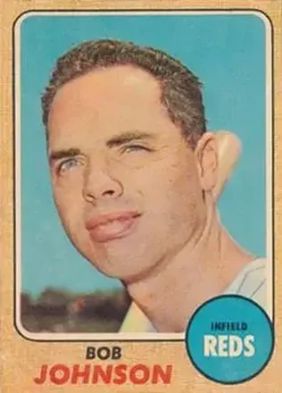 1968 Topps Venezuelan #338 - Bob Johnson - Cincinnati Reds