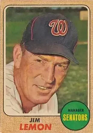 1968 Topps Venezuelan #341 - Jim Lemon - Washington Senators 1968 Topps Venezuelan #341 - Jim Lemon - Washington Senators