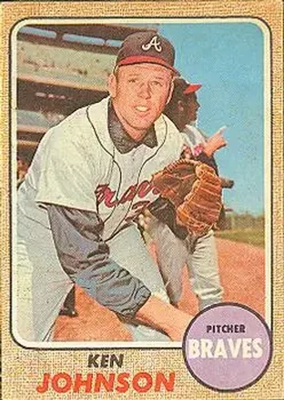 1968 Topps Venezuelan #342 - Ken Johnson - Atlanta Braves