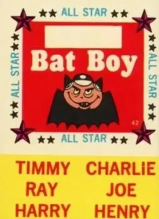 1960 Fleer Baseball Greats - All-Star Stickers #42 - Bat Boy