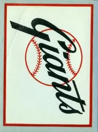 1960 Fleer Baseball Greats #NNO Team Emblems San Francisco Giants - San Francisco Giants