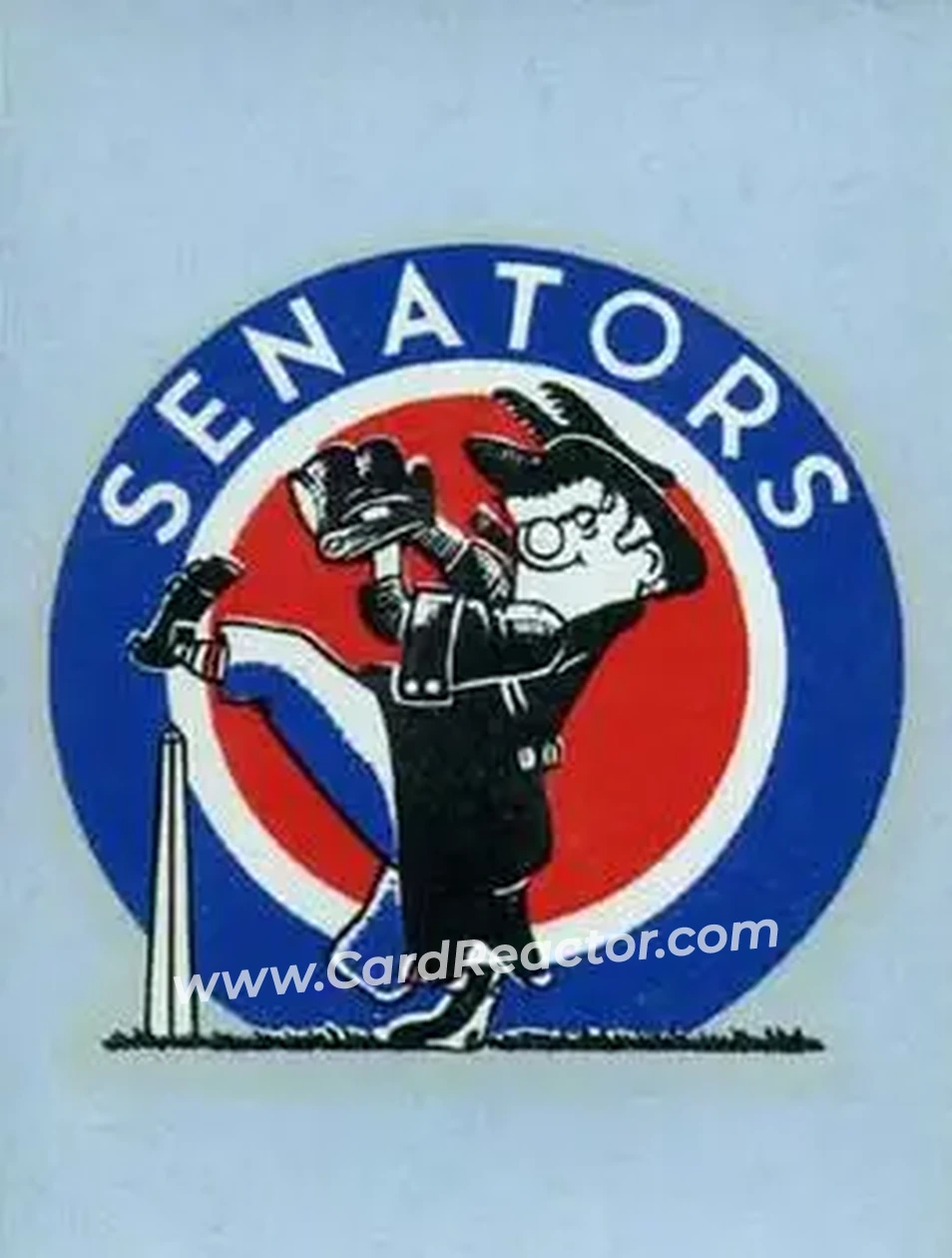 1960 Fleer Baseball Greats - Team Emblems #NNO - Washington Senators - Washington Senators - Washington Senators - Front 1960 Fleer Baseball Greats - Team Emblems #NNO - Washington Senators - Washington Senators - Washington Senators - Front