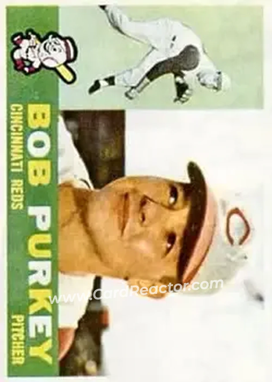 1960 Topps #4 - Bob Purkey - Cincinnati Reds - Front 1960 Topps #4 - Bob Purkey - Cincinnati Reds - Front