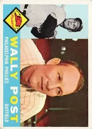 1960 Topps #13 - Wally Post - Philadelphia Phillies 1960 Topps #13 - Wally Post - Philadelphia Phillies