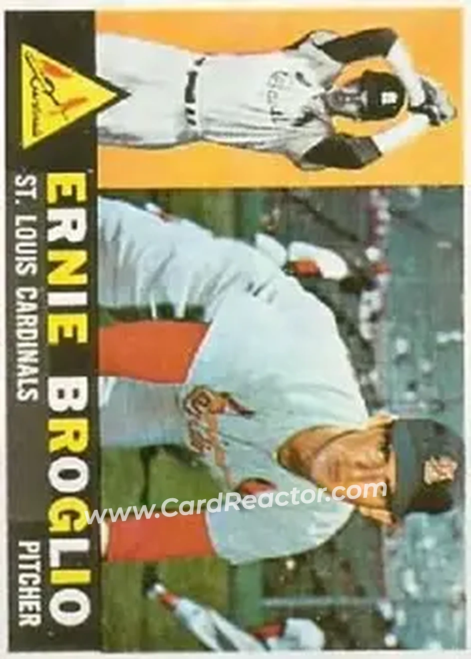 1960 Topps #16 - Ernie Broglio - St. Louis Cardinals - Front