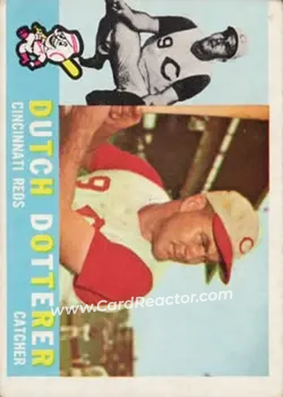 1960 Topps #21 - Dutch Dotterer - Cincinnati Reds - Front 1960 Topps #21 - Dutch Dotterer - Cincinnati Reds - Front