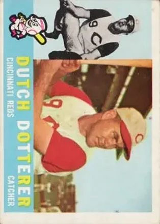 1960 Topps #21 - Dutch Dotterer - Cincinnati Reds