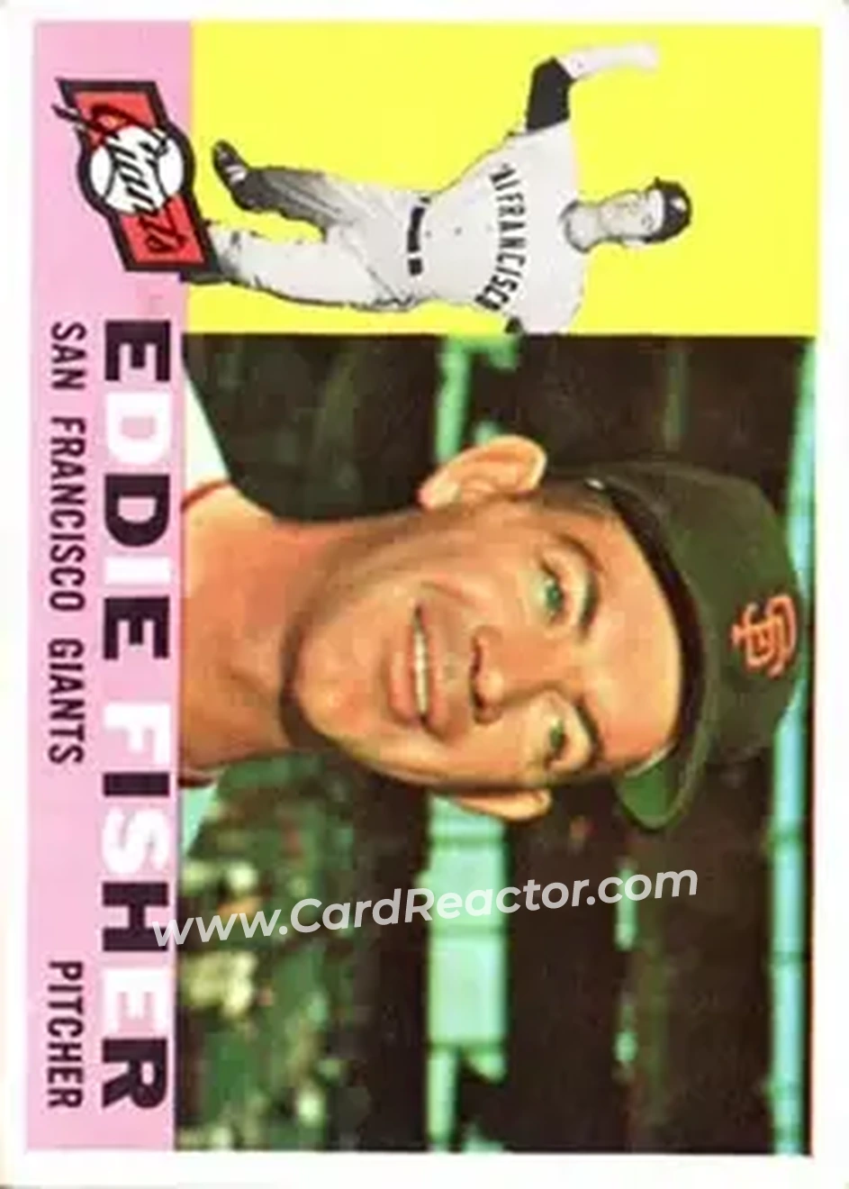 1960 Topps #23 - Eddie Fisher - San Francisco Giants - Front