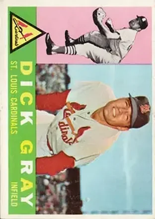 1960 Topps #24 - Dick Gray - St. Louis Cardinals 1960 Topps #24 - Dick Gray - St. Louis Cardinals