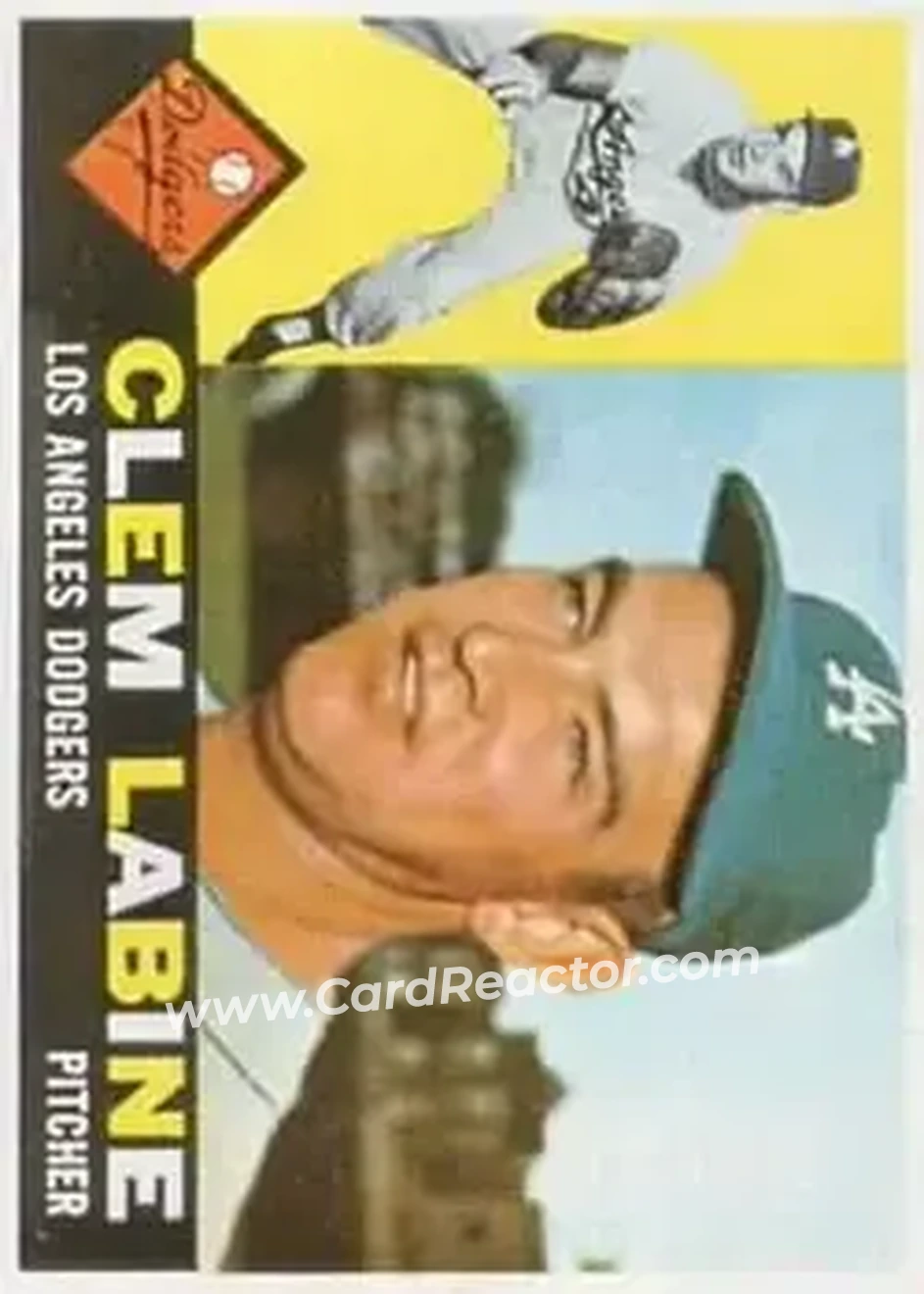 1960 Topps #29 - Clem Labine - Los Angeles Dodgers - Front 1960 Topps #29 - Clem Labine - Los Angeles Dodgers - Front