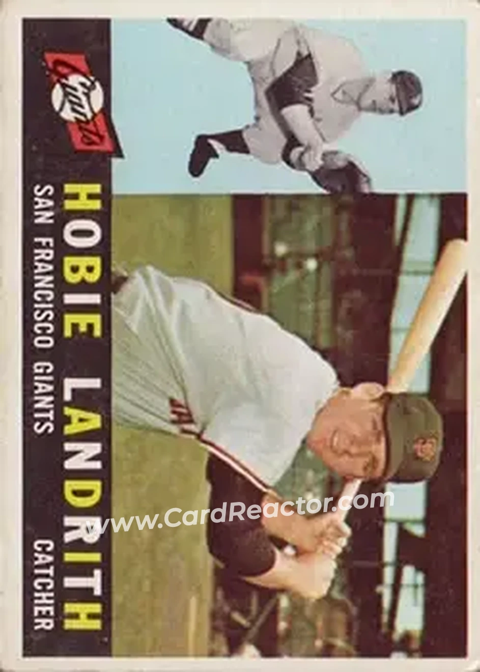 1960 Topps #42 - Hobie Landrith - San Francisco Giants - Front 1960 Topps #42 - Hobie Landrith - San Francisco Giants - Front