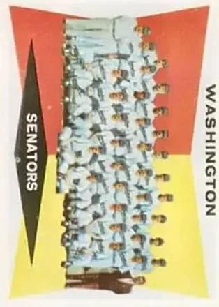 1960 Topps #43 - Washington Senators TC, CL - Washington Senators - Washington Senators 1960 Topps #43 - Washington Senators TC, CL - Washington Senators - Washington Senators