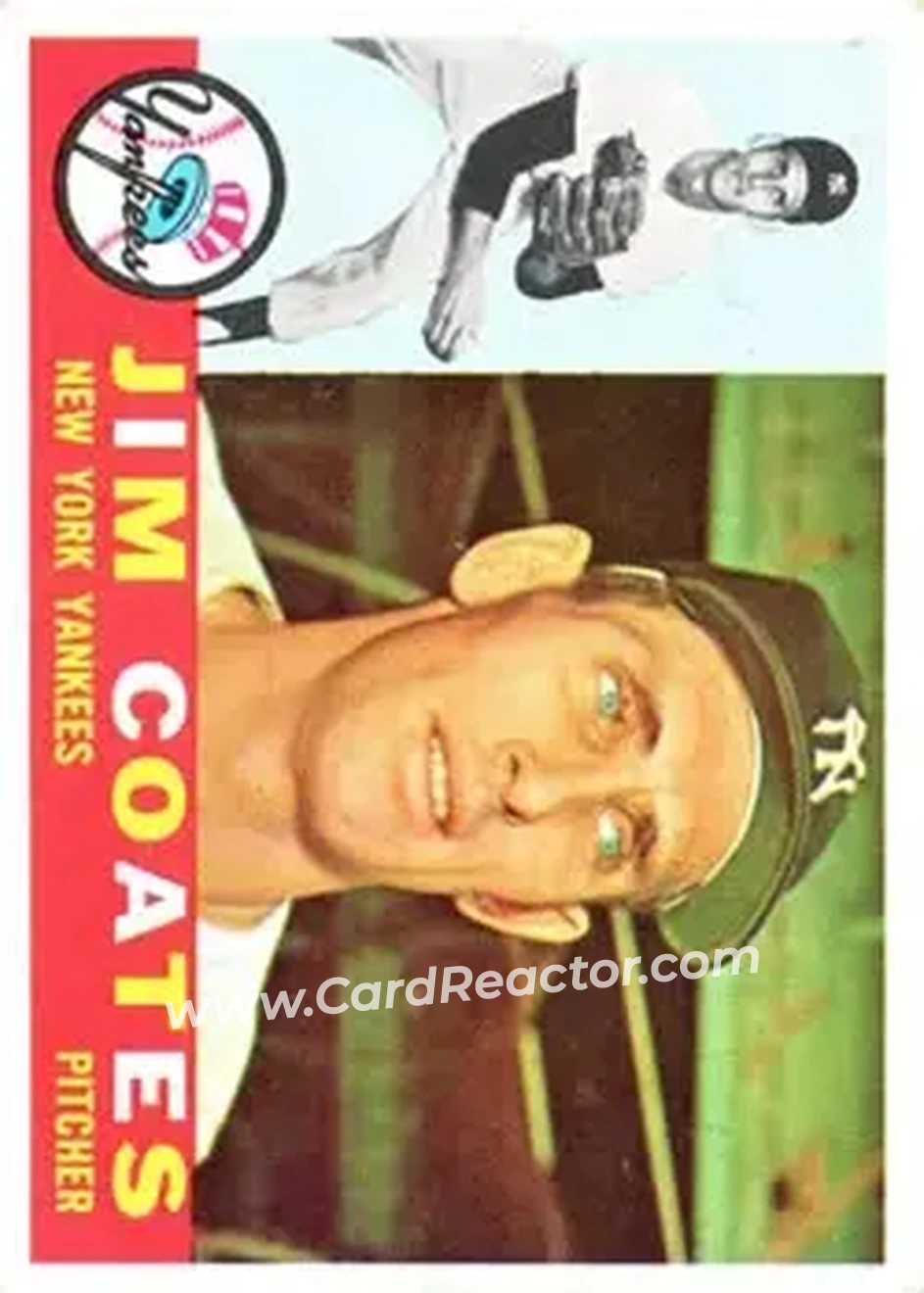 1960 Topps #51 - Jim Coates - New York Yankees - Front 1960 Topps #51 - Jim Coates - New York Yankees - Front