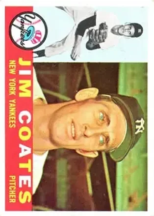1960 Topps #51 - Jim Coates - New York Yankees 1960 Topps #51 - Jim Coates - New York Yankees
