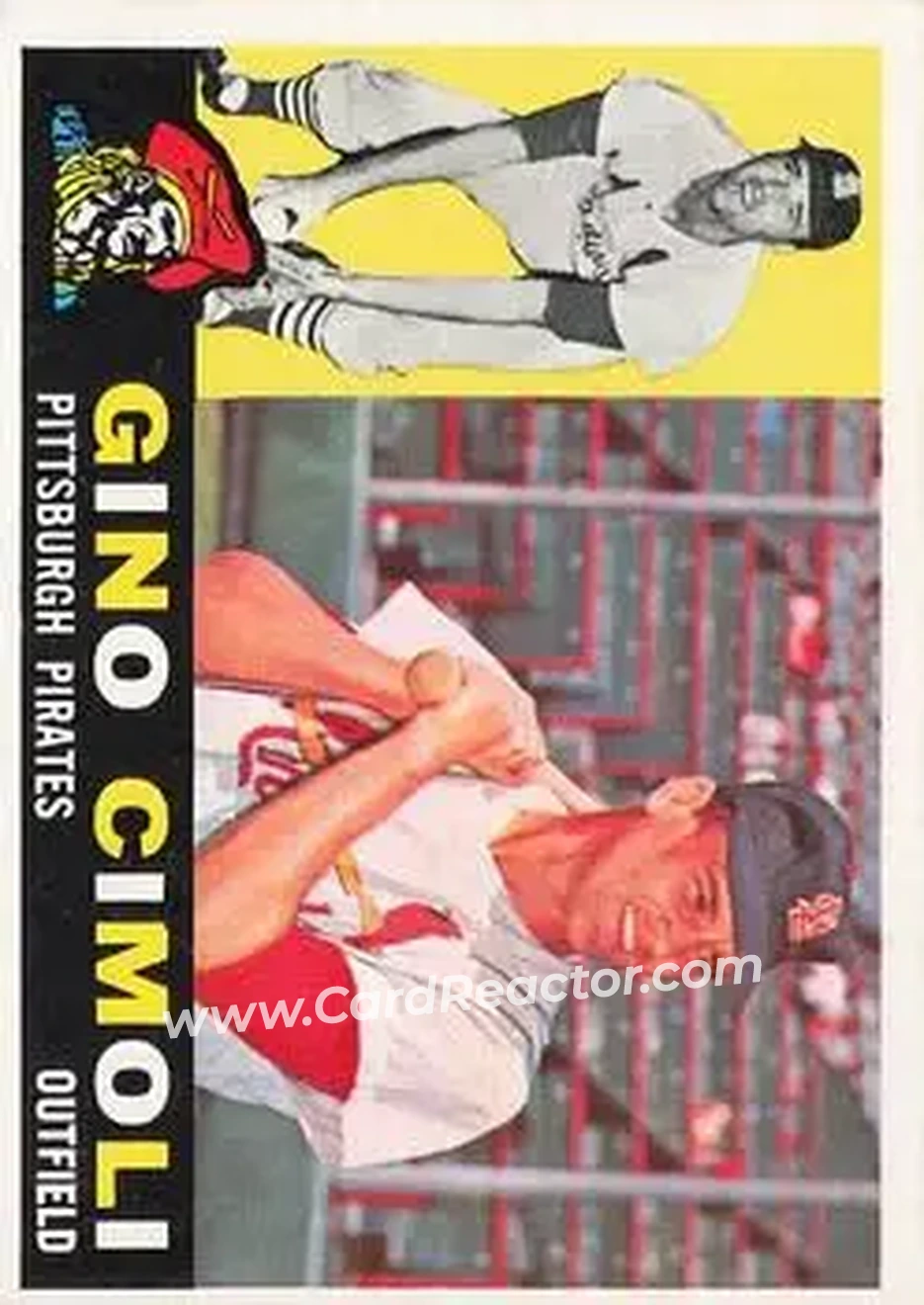 1960 Topps #58 - Gino Cimoli - Pittsburgh Pirates - Front
