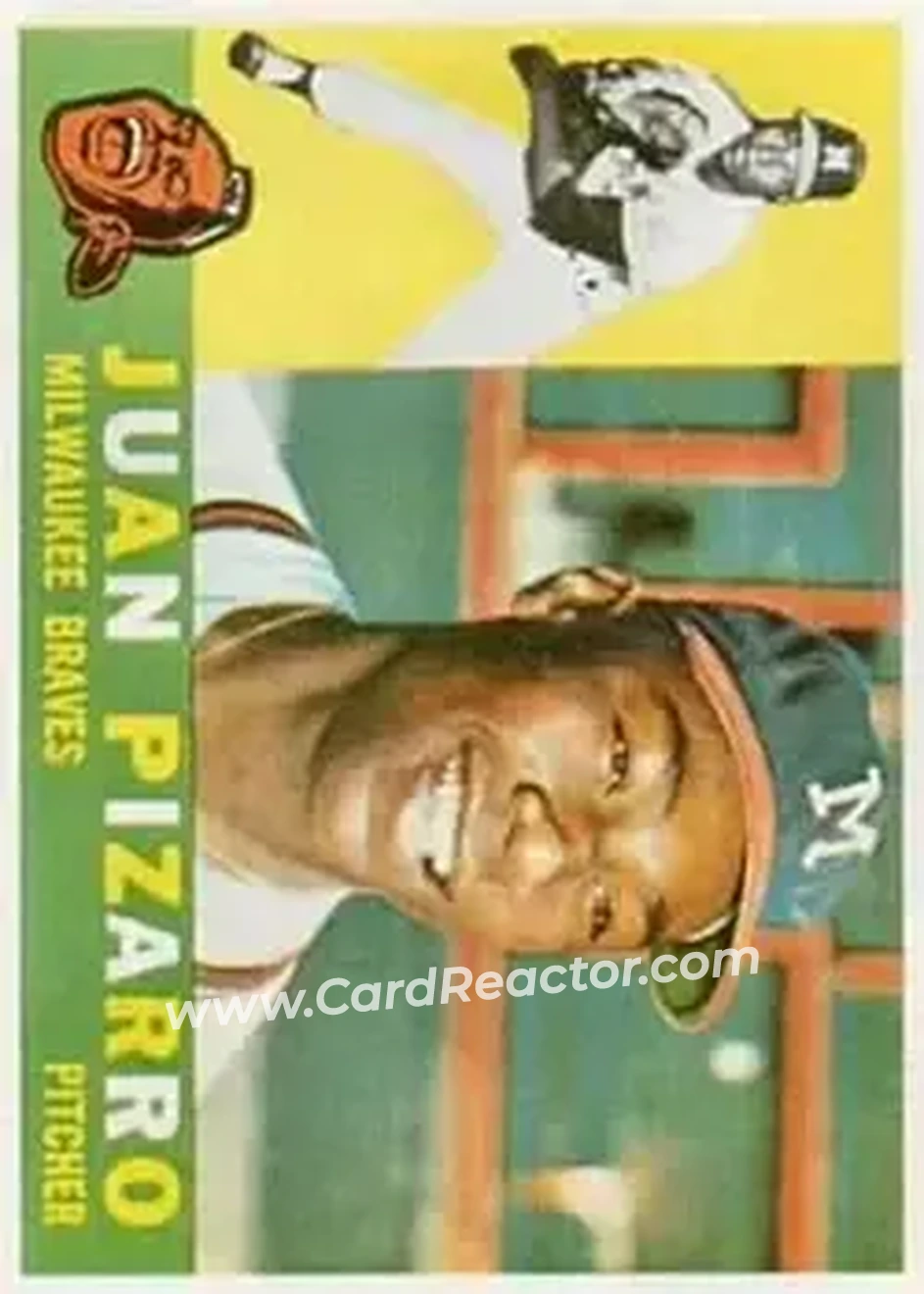 1960 Topps #59 - Juan Pizarro - Milwaukee Braves - Front