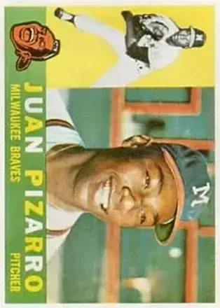 1960 Topps #59 - Juan Pizarro - Milwaukee Braves