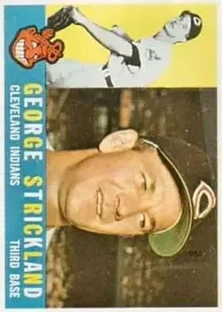 1960 Topps #63 - George Strickland - Cleveland Indians 1960 Topps #63 - George Strickland - Cleveland Indians
