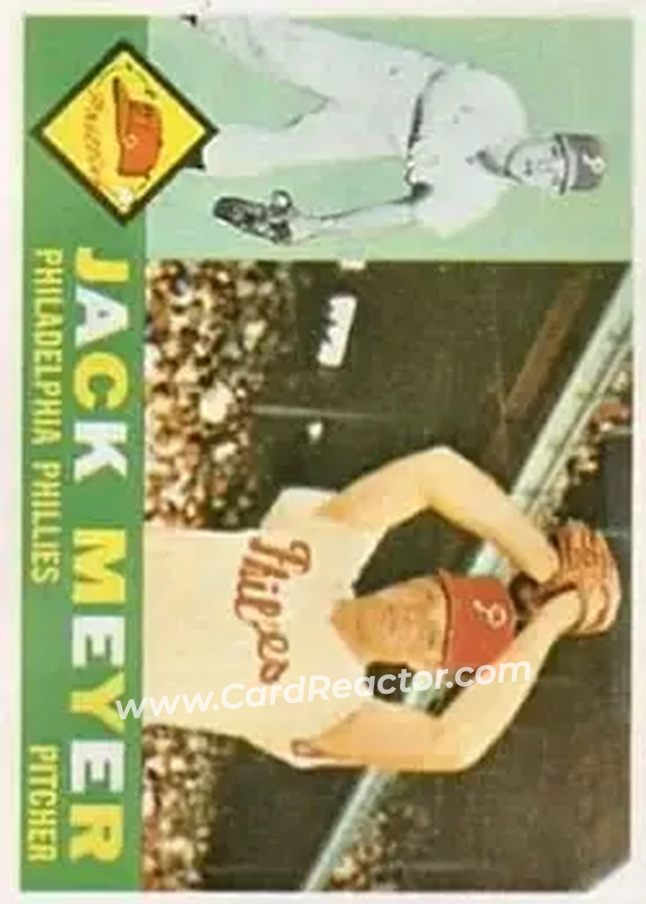 1960 Topps #64 - Jack Meyer - Philadelphia Phillies - Front 1960 Topps #64 - Jack Meyer - Philadelphia Phillies - Front