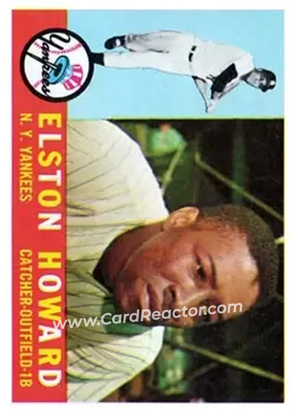 1960 Topps #65 - Elston Howard - New York Yankees - Front 1960 Topps #65 - Elston Howard - New York Yankees - Front