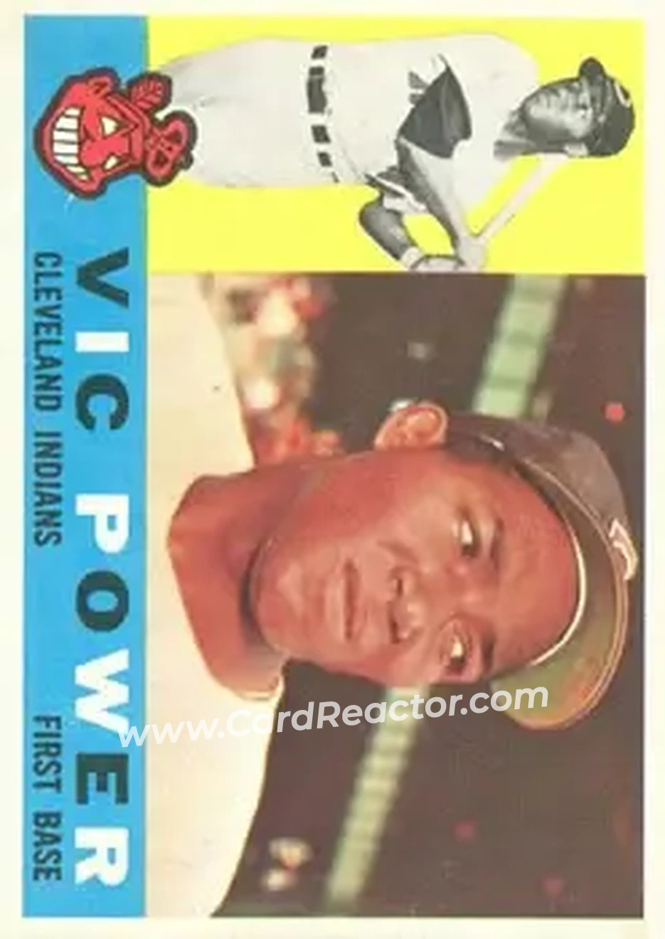 1960 Topps #75 - Vic Power - Cleveland Indians - Front