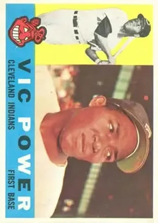 1960 Topps #75 - Vic Power - Cleveland Indians 1960 Topps #75 - Vic Power - Cleveland Indians
